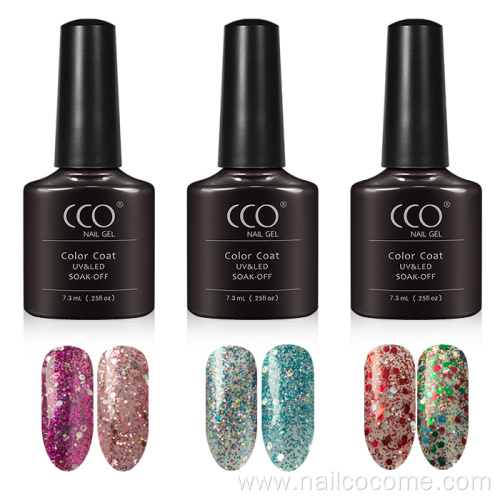 CCO Factory Directory Sale Acrylic Transparent Color Charm Limit Velvet Nail Polish